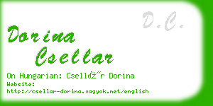 dorina csellar business card